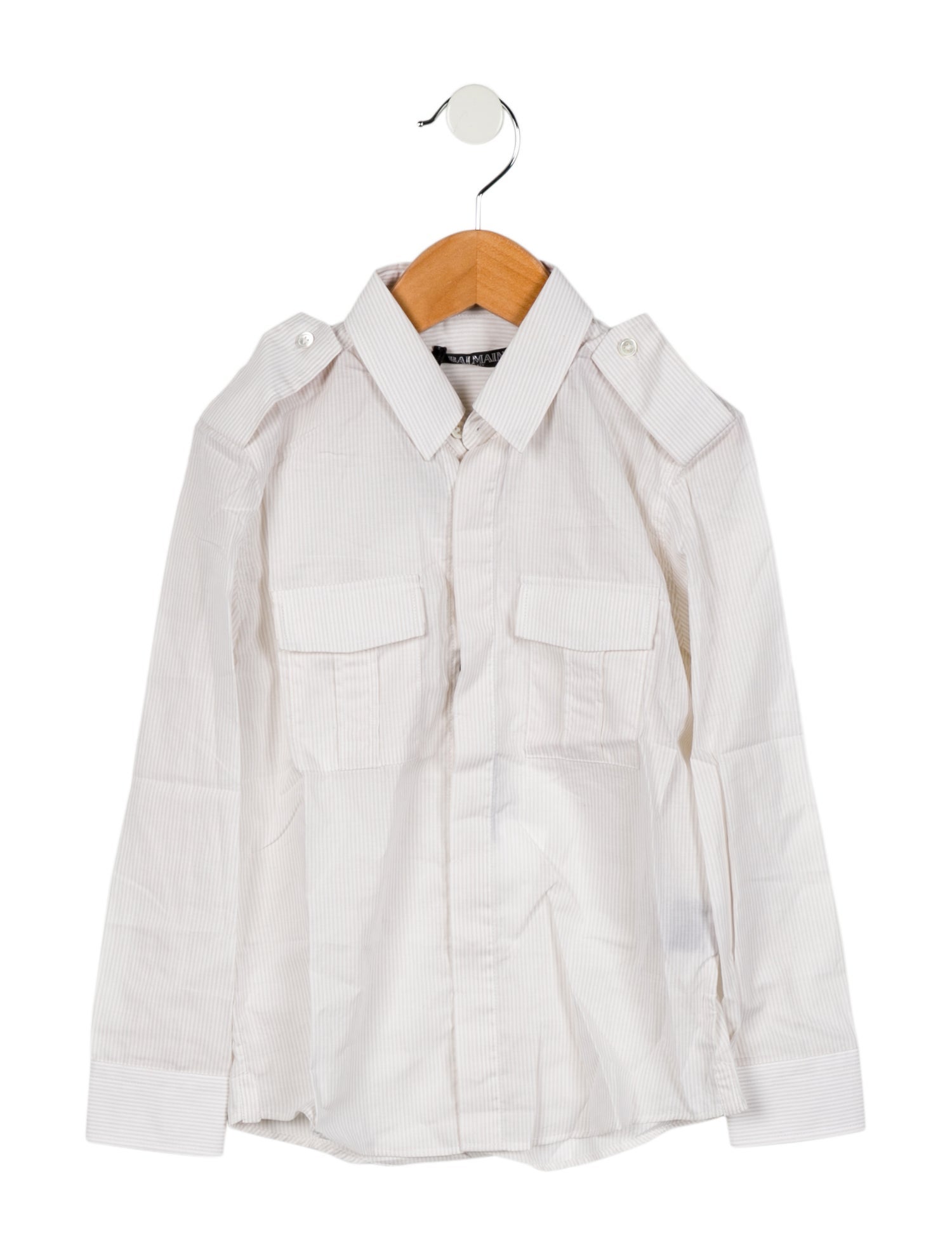 Balmain Toddler Boys' Striped Button Down Shirt w/ Tags