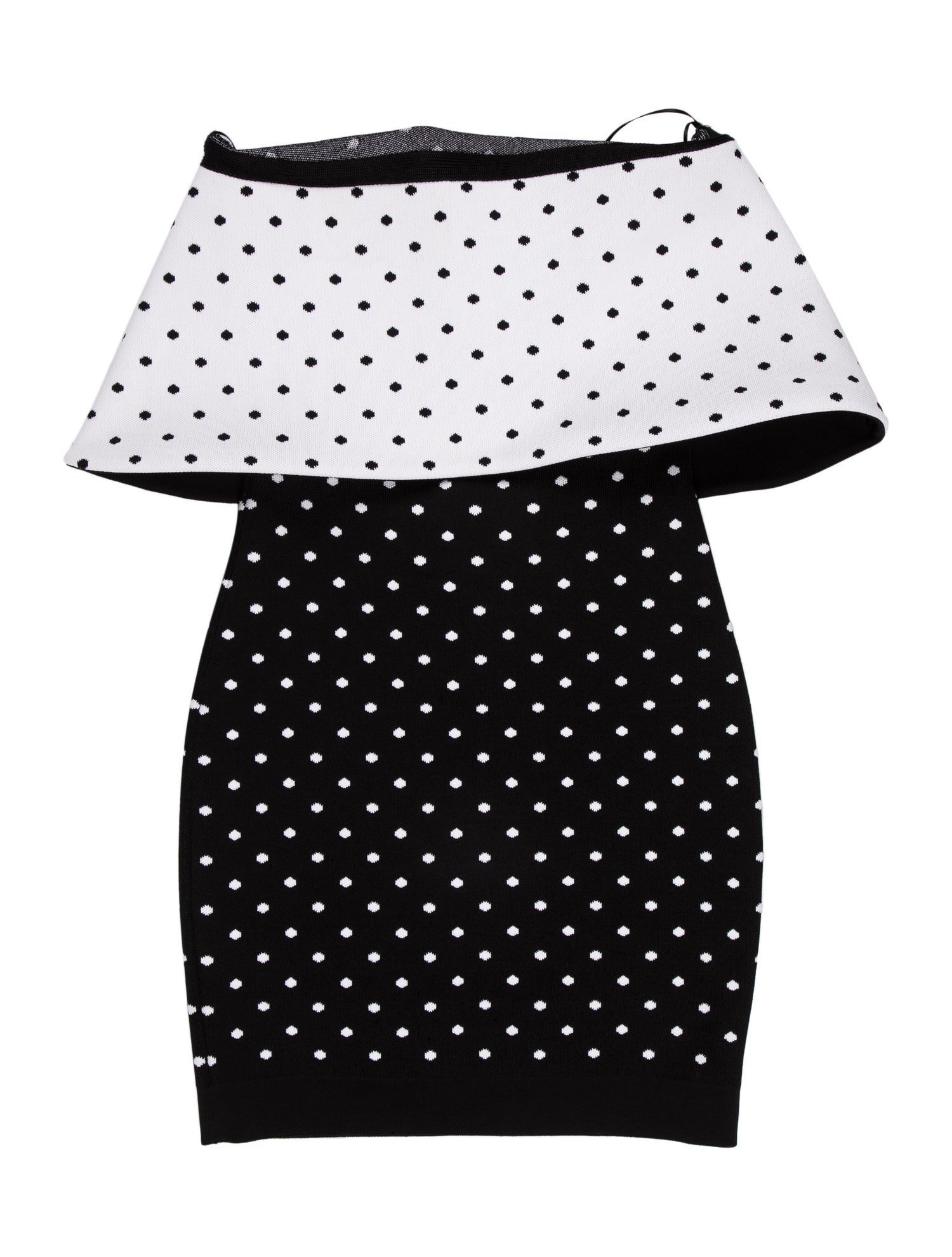 balmain dress black and white Buttoned Halterneck Short Dress main image 1