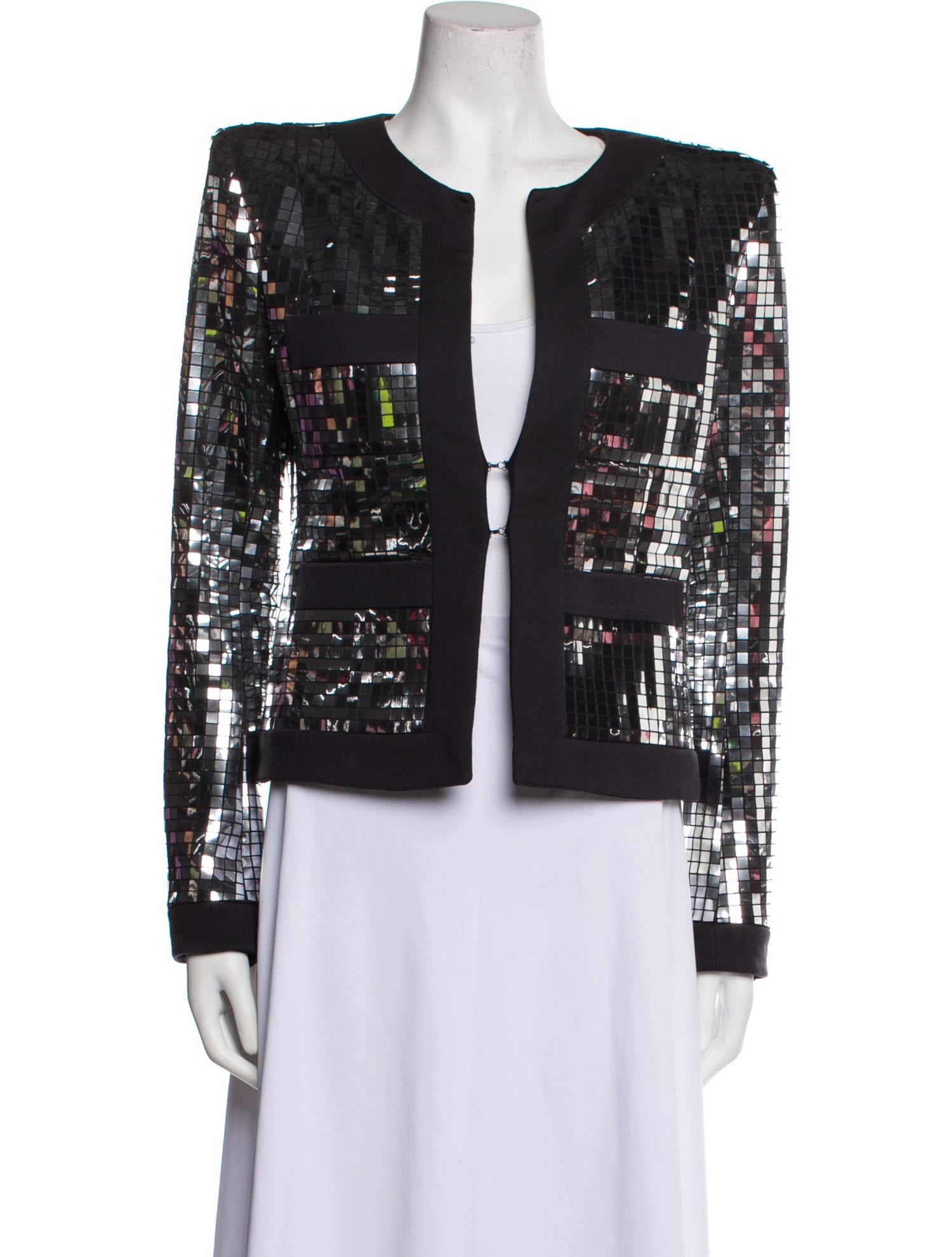 Balmain Colorblock Pattern Evening Jacket