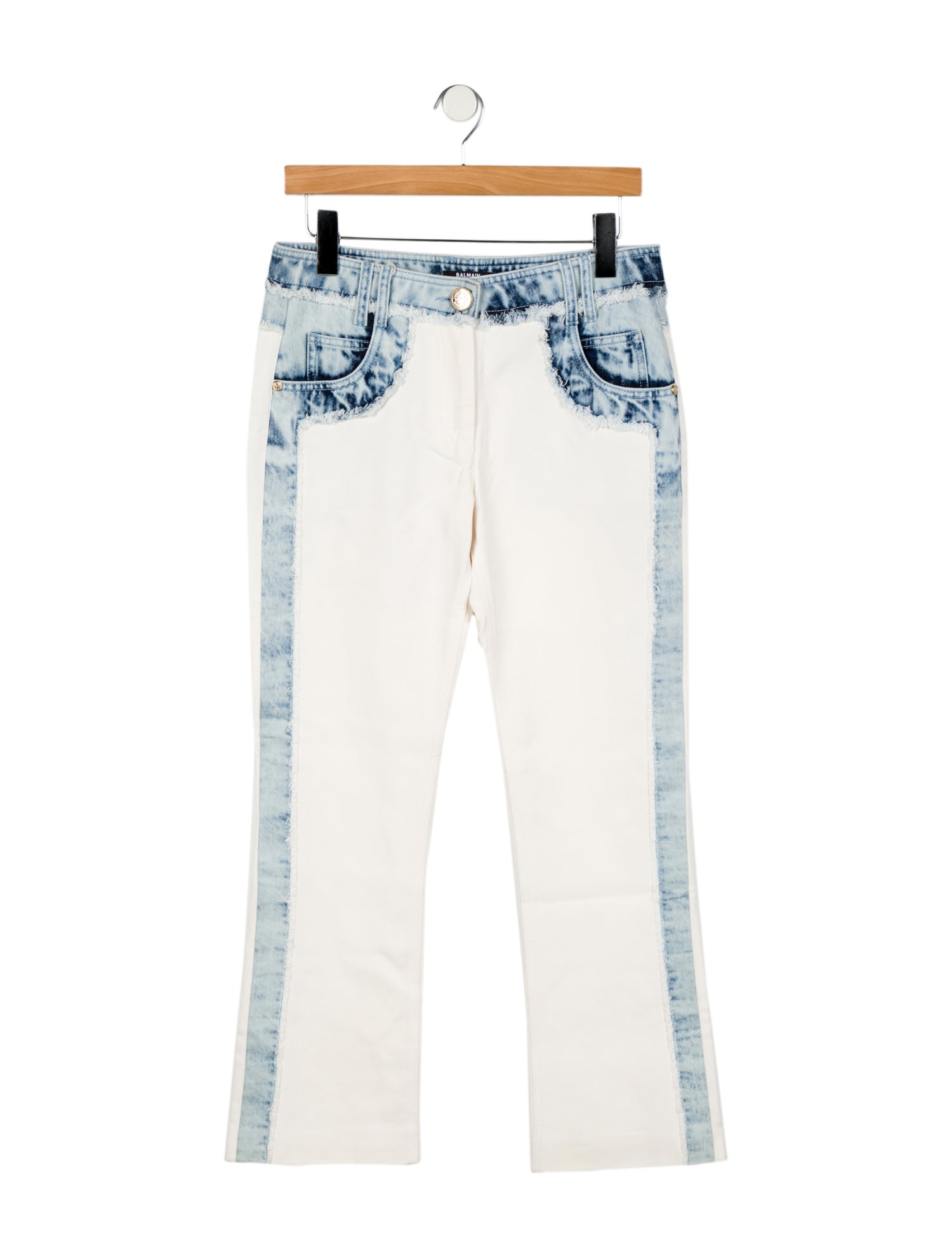 Balmain Mid-Rise Straight Leg Jeans w/ Tags