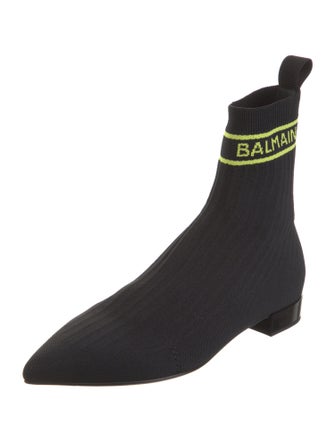 Balmain Graphic Print Sock Boots