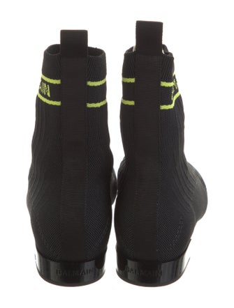 Balmain Graphic Print Sock Boots