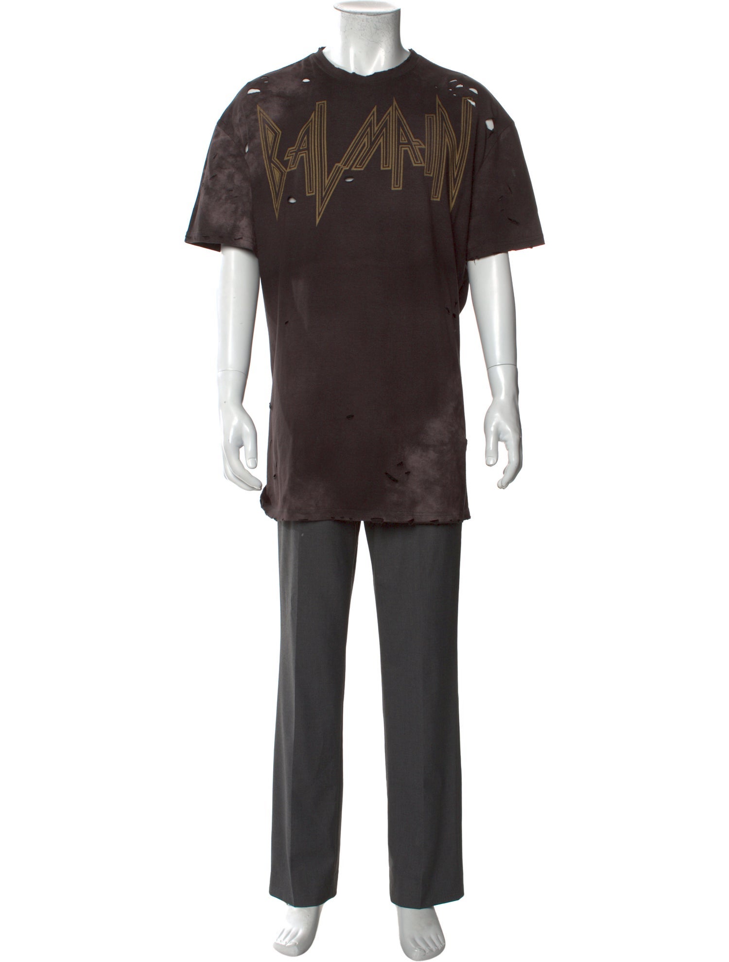 Balmain Graphic Print Crew Neck T-Shirt