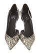 Balmain Snakeskin Animal Print D'Orsay Pumps