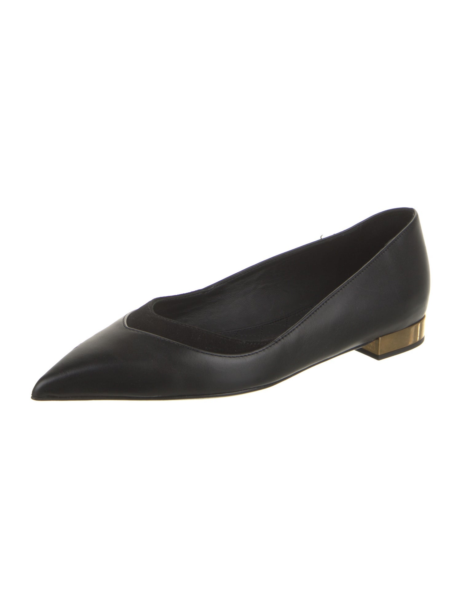Balmain Leather Ballet Flats
