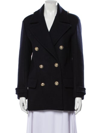 Balmain Virgin Wool Peacoat