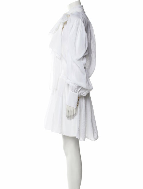 Balmain Mock Neck Mini Dress