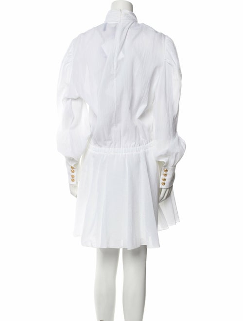 Balmain Mock Neck Mini Dress