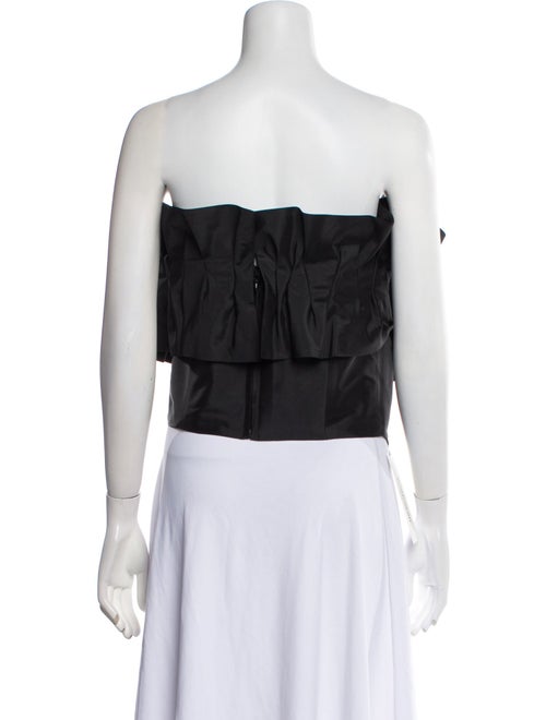 Bambah Strapless Short Sleeve Crop Top