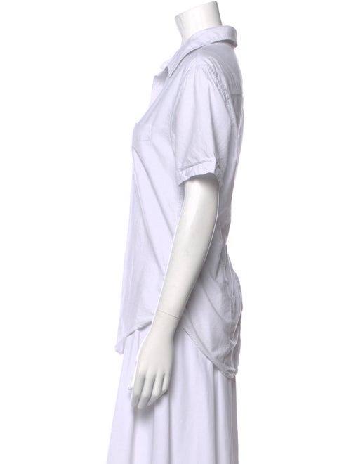 Band of Outsiders Short Sleeve Button-Up Top