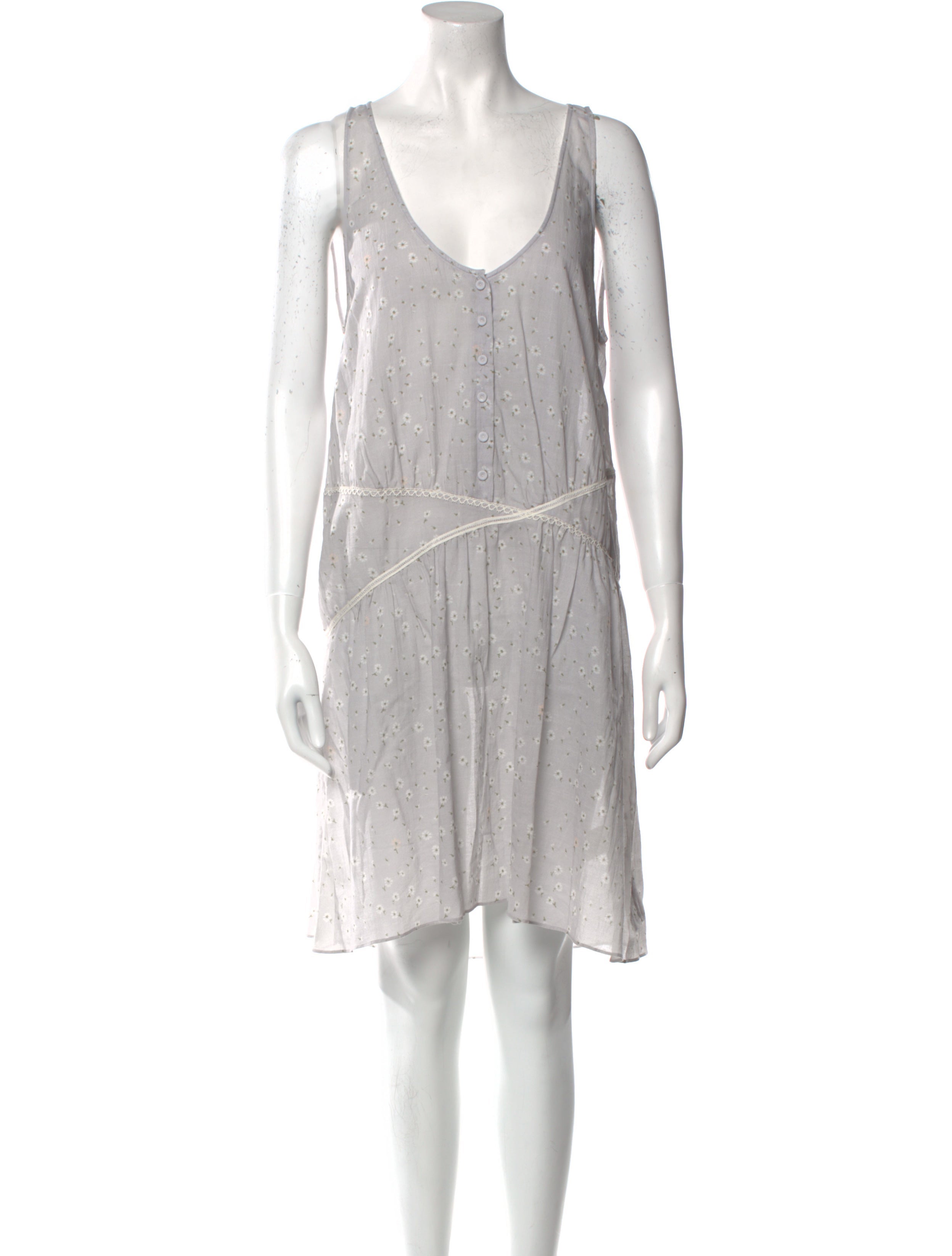 Band of Outsiders Printed Knee-Length Dress