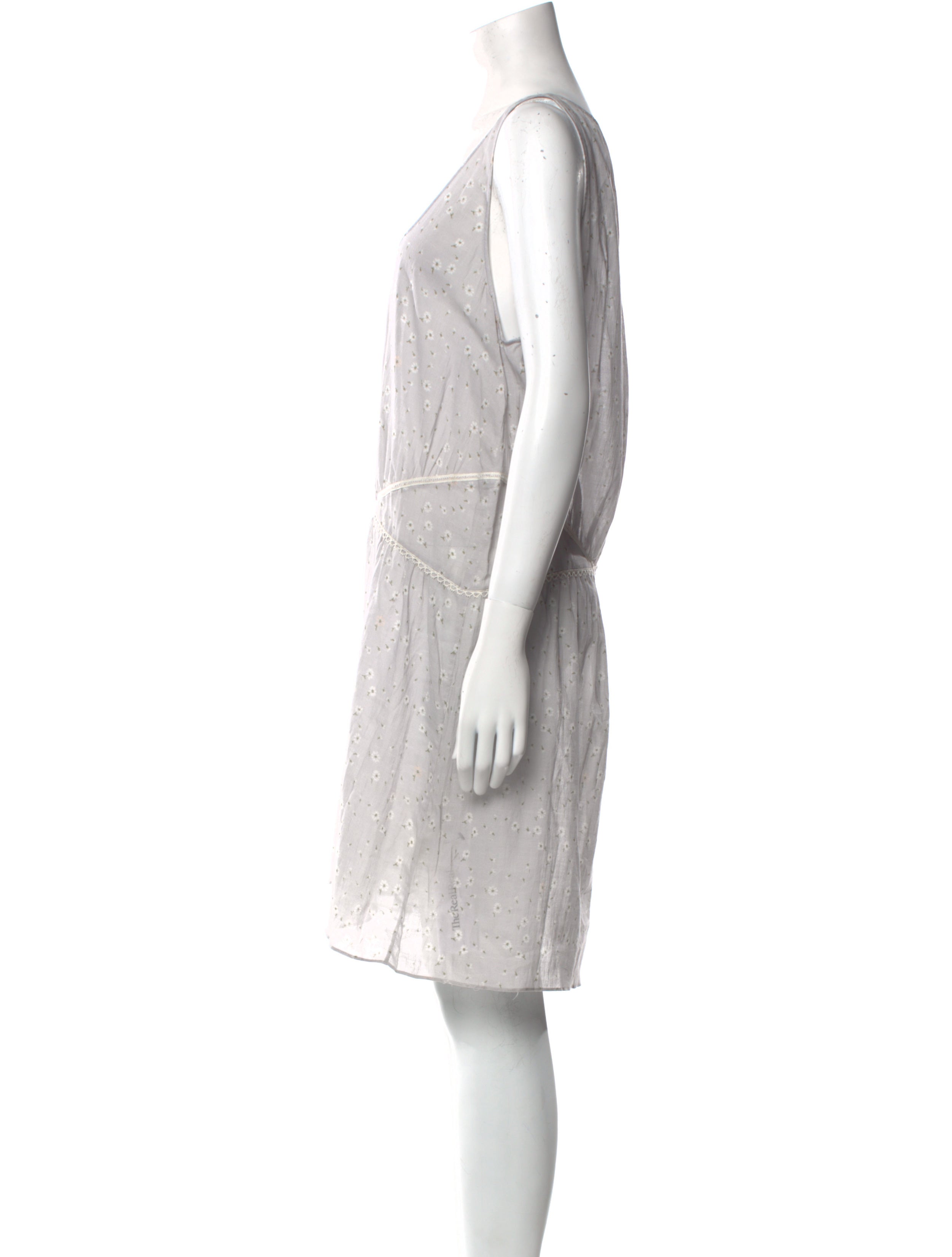 Band of Outsiders Printed Knee-Length Dress