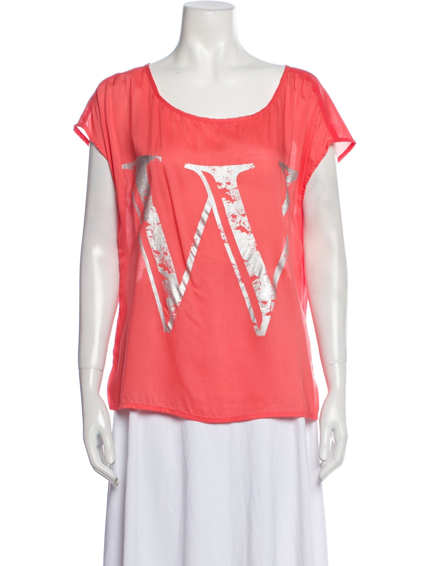 Band of Outsiders Scoop Neck Short Sleeve T-Shirt