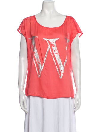 Band of Outsiders Scoop Neck Short Sleeve T-Shirt