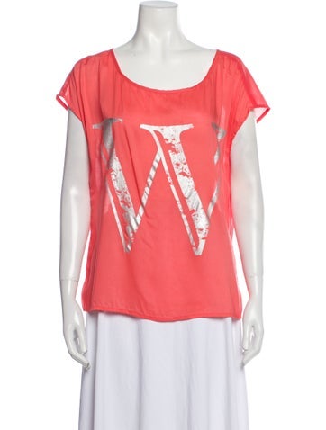 Band of Outsiders Tops Scoop Neck Short Sleeve T-Shirt S