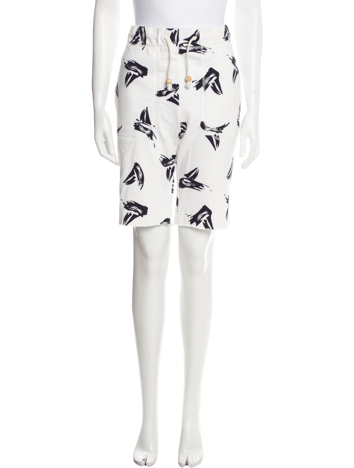 Band of Outsiders Printed Knee-Length Shorts