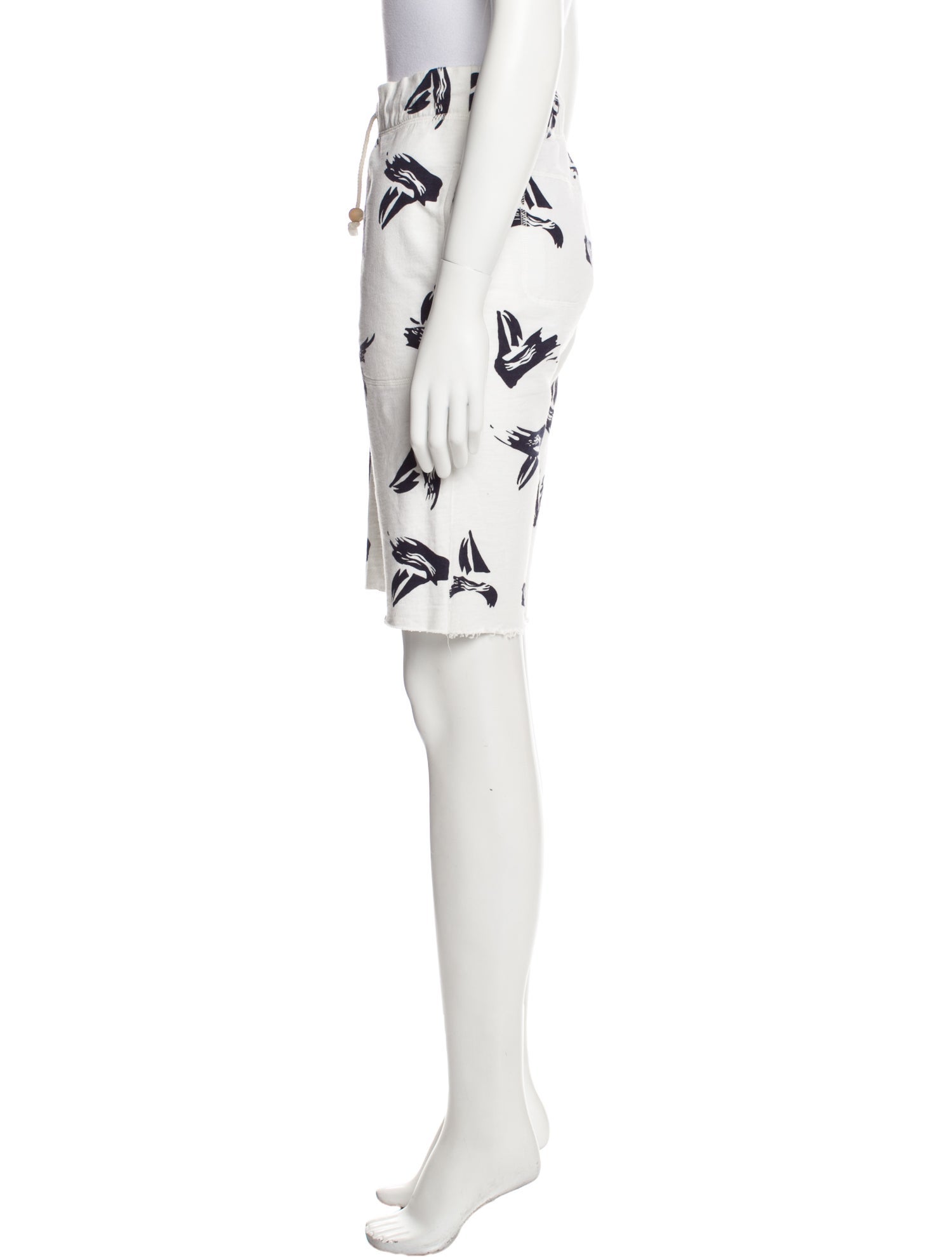 Band of Outsiders Printed Knee-Length Shorts