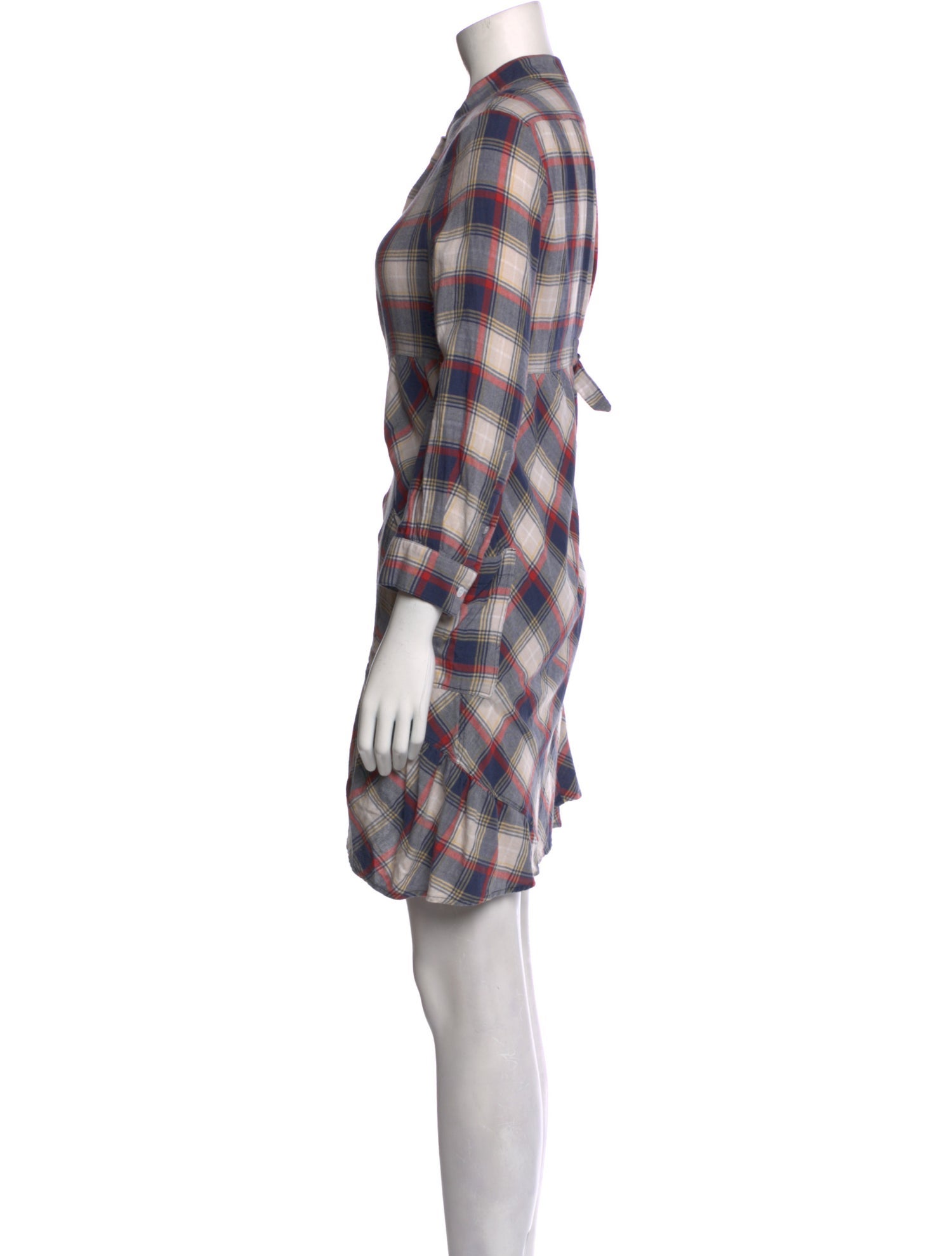 Band of Outsiders Plaid Print Mini Dress