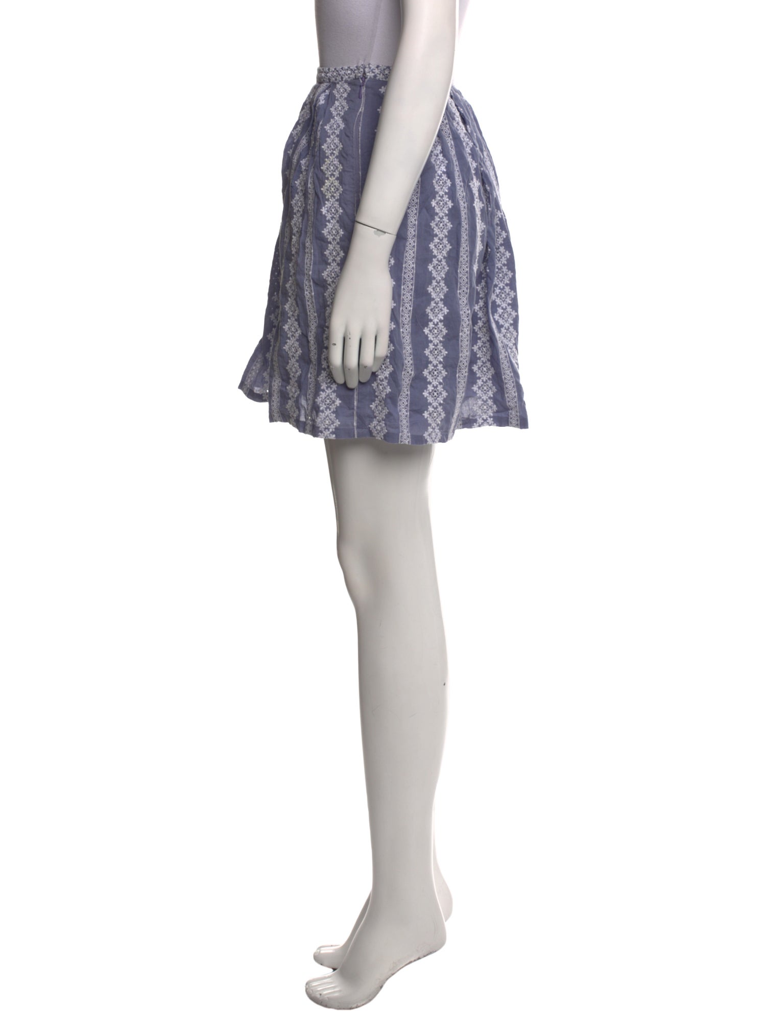 Band of Outsiders Printed Mini Skirt