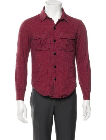 Band of Outsiders Outerwear Plaid Print Trucker Jacket S