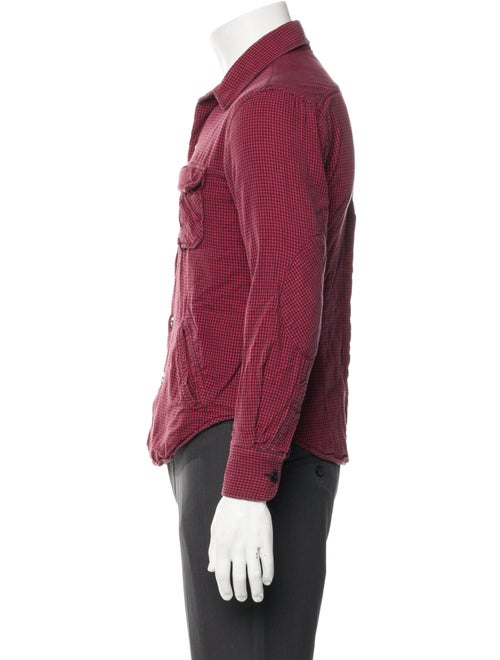 Band of Outsiders Plaid Print Trucker Jacket