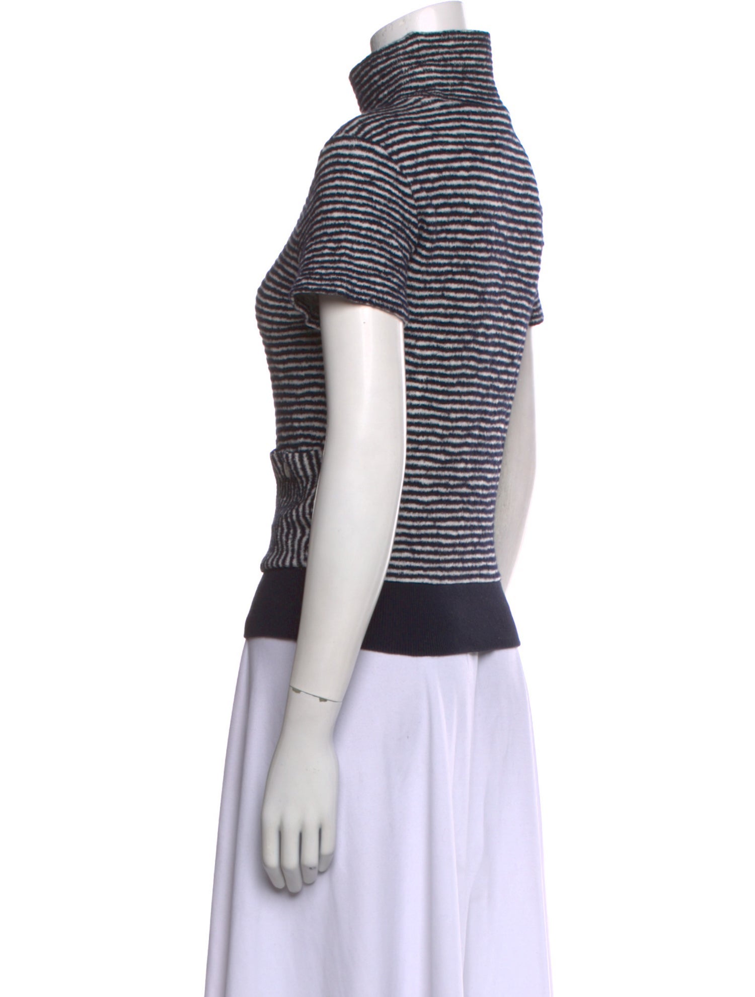 Band of Outsiders Striped Turtleneck Top