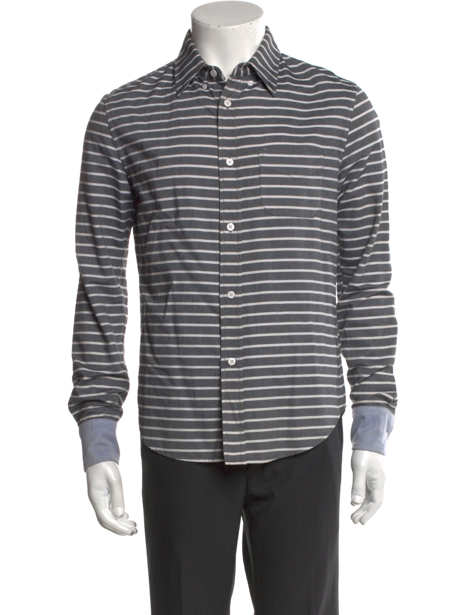 Band of Outsiders Striped Long Sleeve Shirt