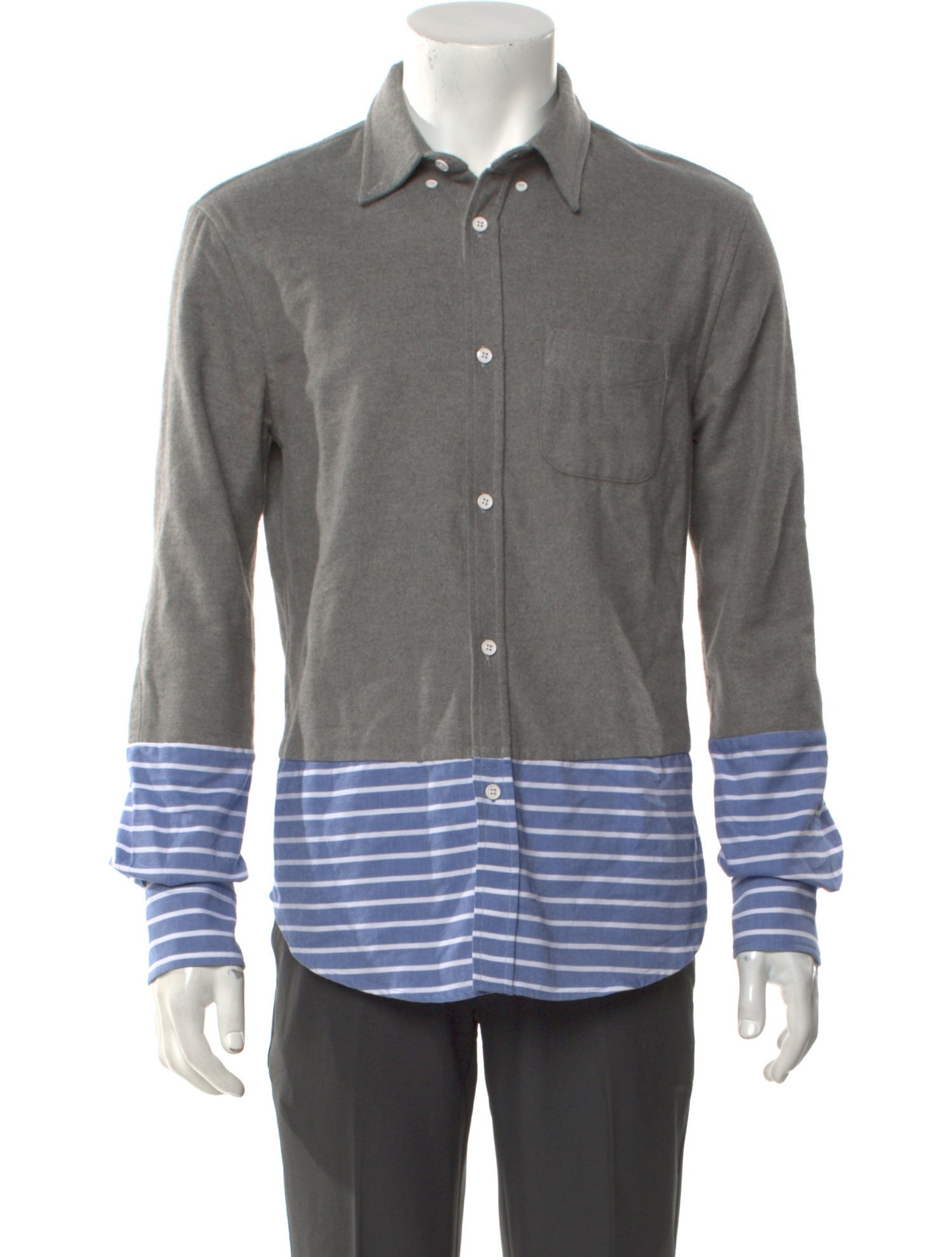 Band of Outsiders Striped Long Sleeve Shirt