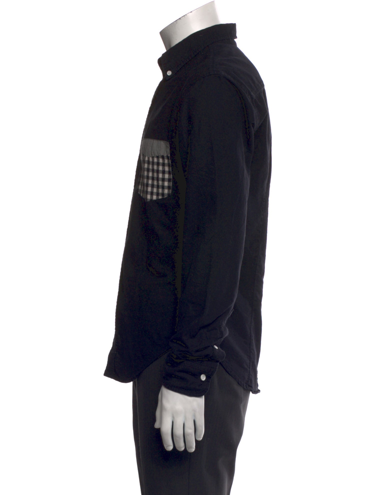 Band of Outsiders Plaid Print Long Sleeve Shirt