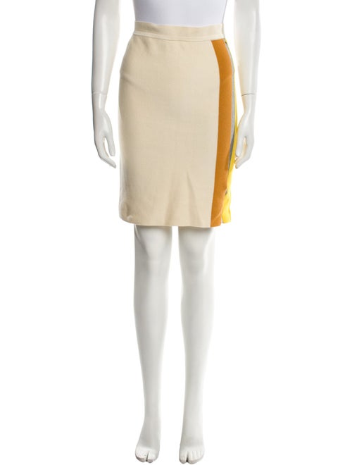 Band of Outsiders Colorblock Pattern Knee-Length Skirt