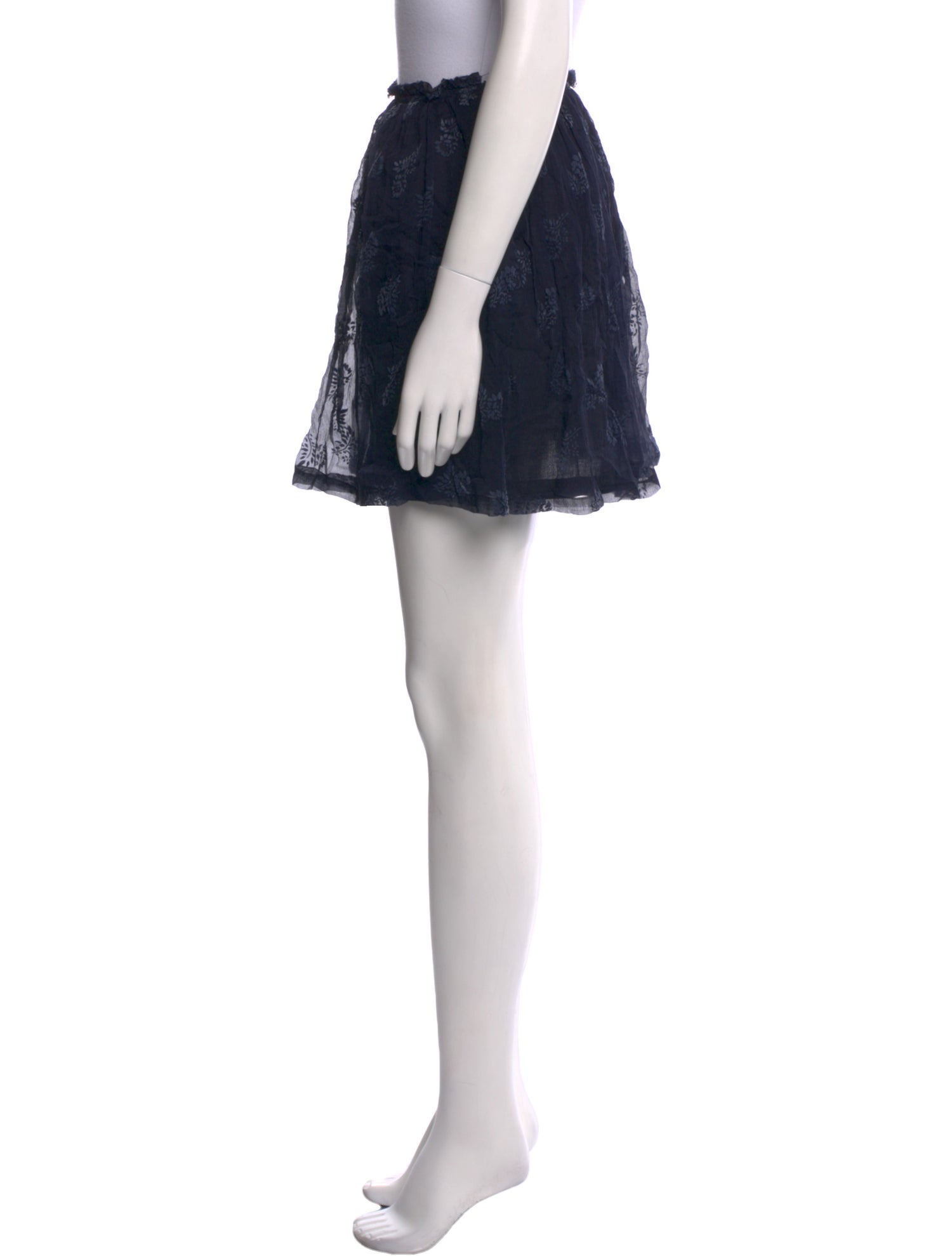 Band of Outsiders Silk Mini Skirt