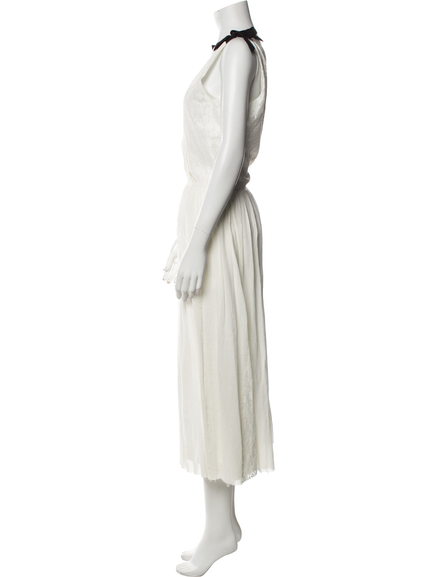 Band of Outsiders V-Neck Long Dress