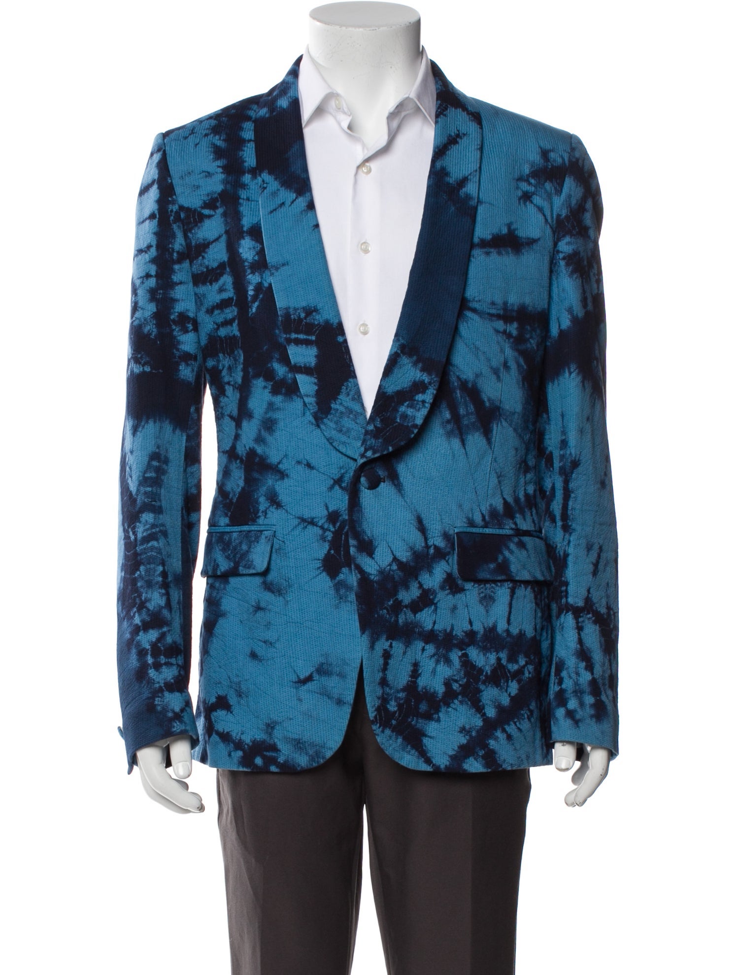 Band of Outsiders Tie-Dye Print Blazer