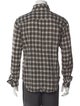 Band of Outsiders Plaid Print Long Sleeve Shirt