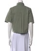 Band of Outsiders Short Sleeve Crop Top