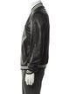 Band of Outsiders Leather Striped Bomber Jacket