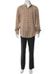 Band of Outsiders Plaid Print Long Sleeve Dress Shirt