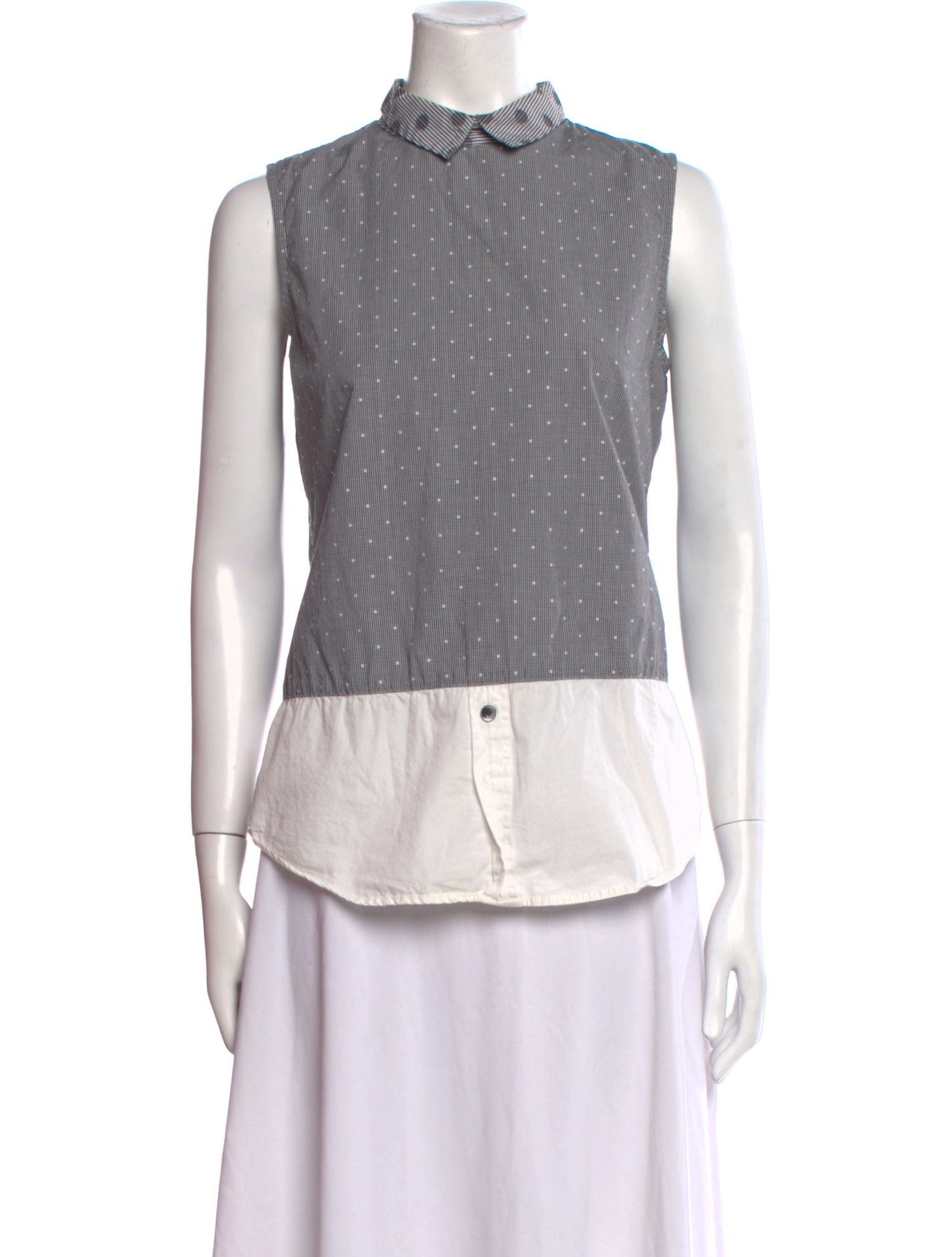 Band of Outsiders Mock Neck Sleeveless Top