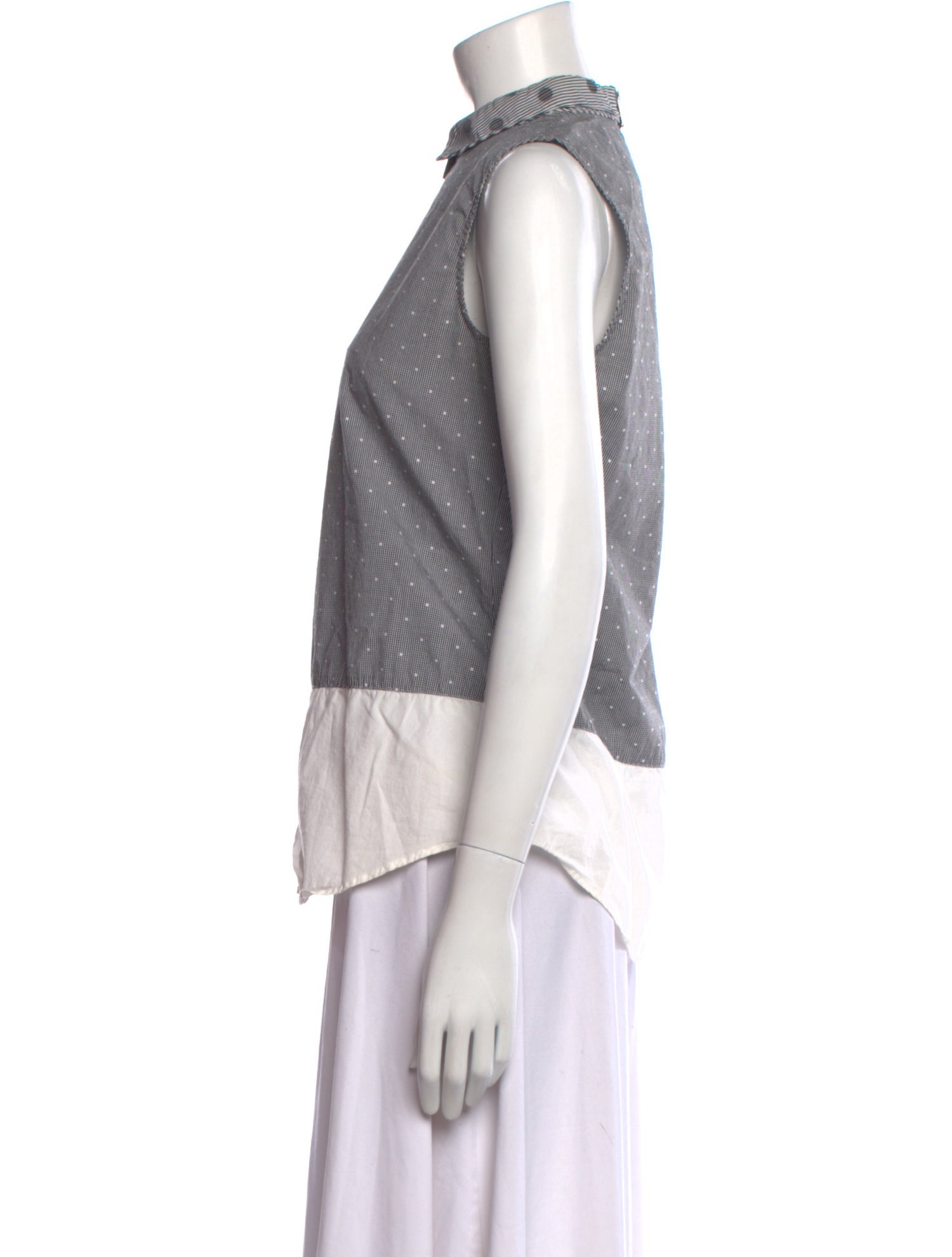 Band of Outsiders Mock Neck Sleeveless Top