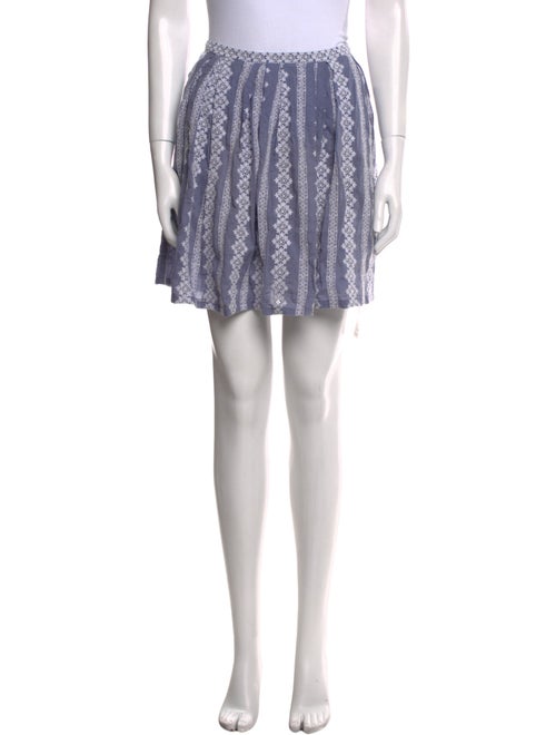 Band of Outsiders Embroidered Accent Mini Skirt