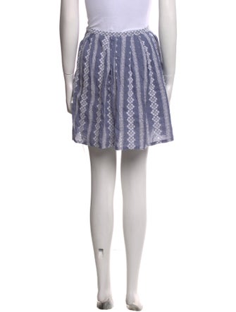 Band of Outsiders Embroidered Accent Mini Skirt