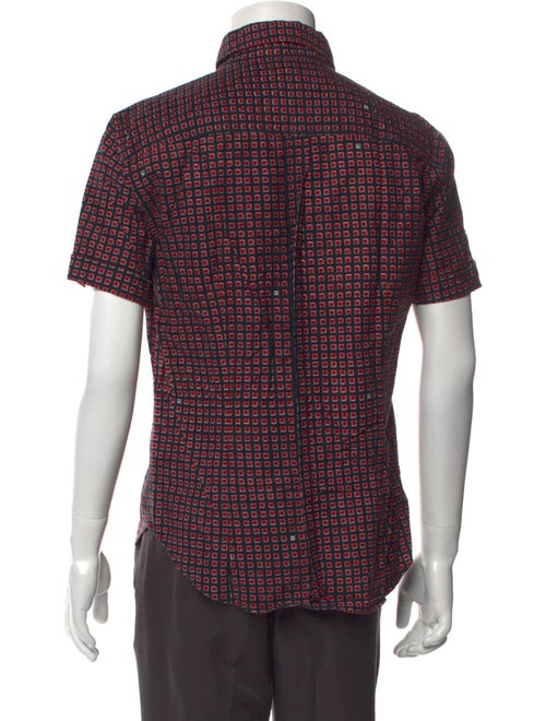 Band of Outsiders Plaid Print Short Sleeve Shirt