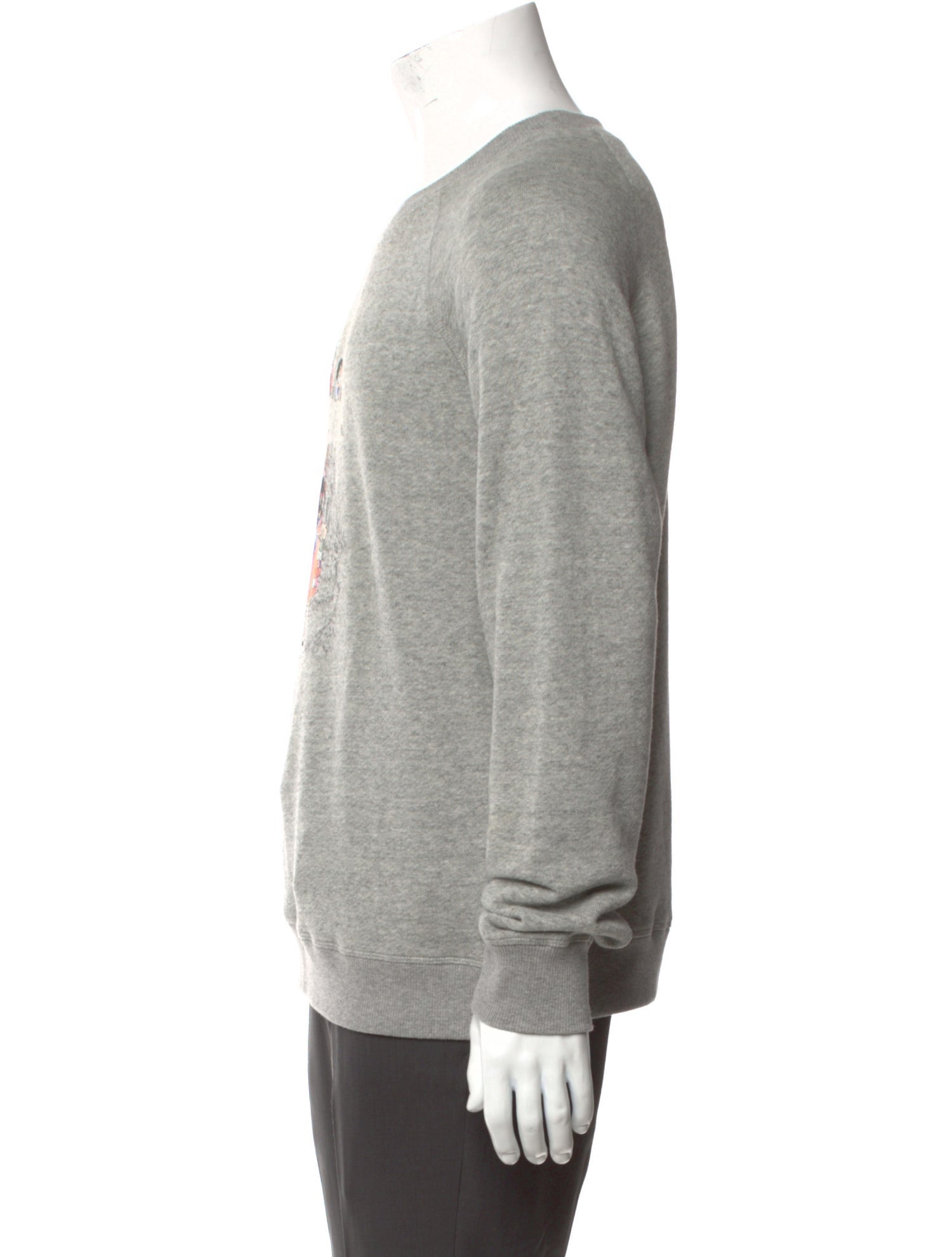 Band of Outsiders Graphic Print Crew Neck Sweatshirt