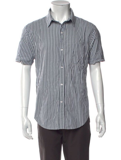 Band of Outsiders Striped Short Sleeve Shirt
