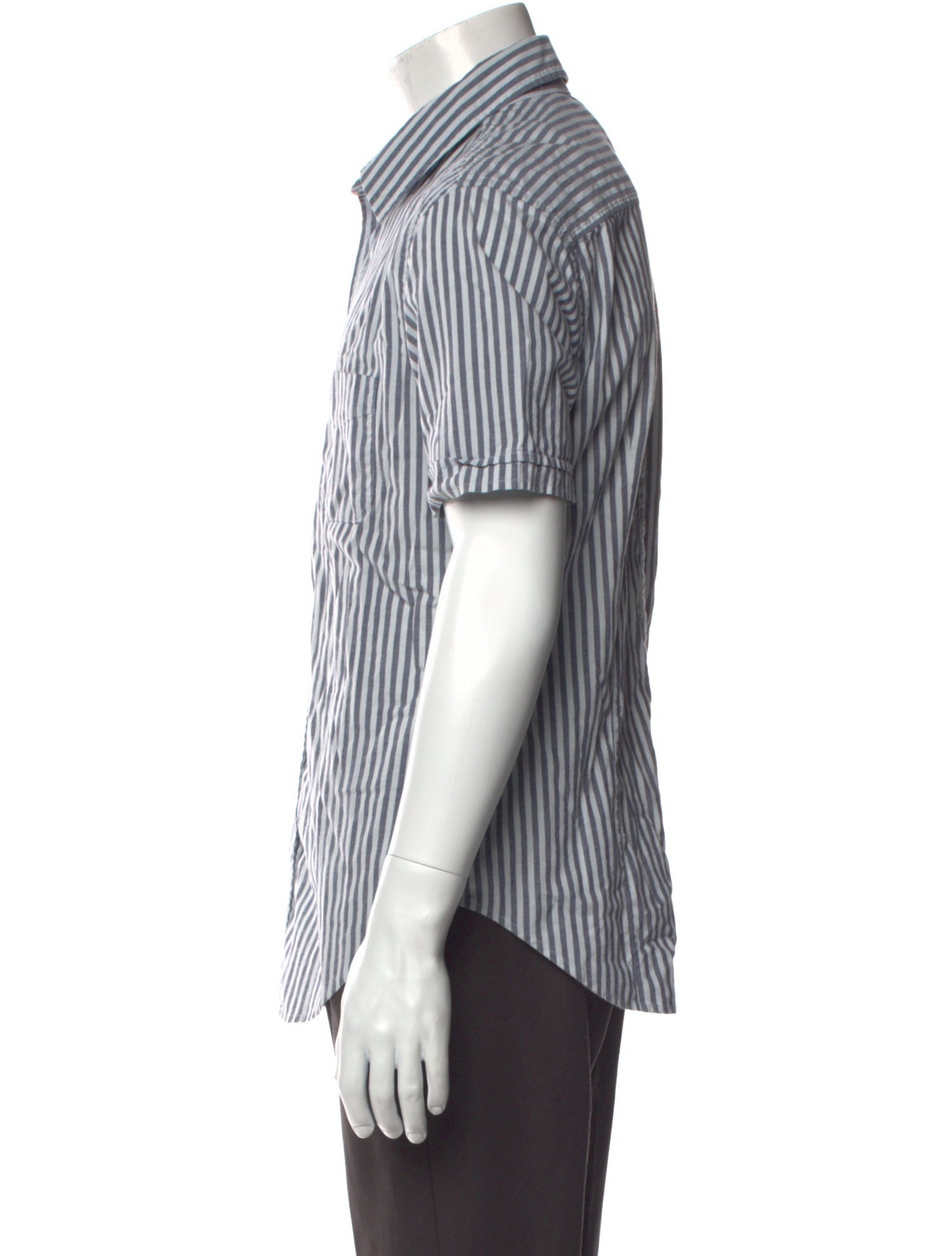 Band of Outsiders Striped Short Sleeve Shirt
