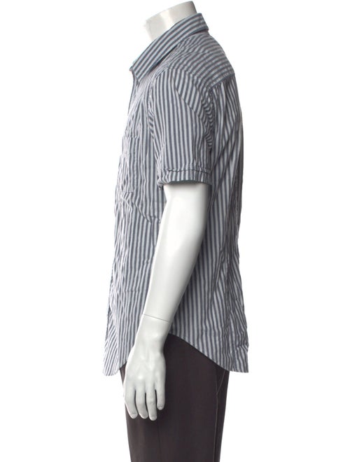 Band of Outsiders Striped Short Sleeve Shirt