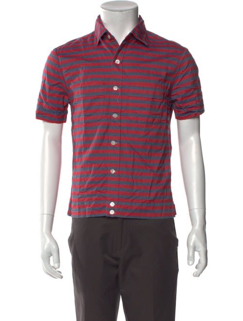 Band of Outsiders Striped Short Sleeve Shirt