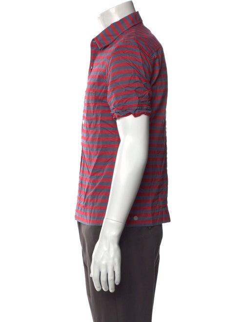 Band of Outsiders Striped Short Sleeve Shirt
