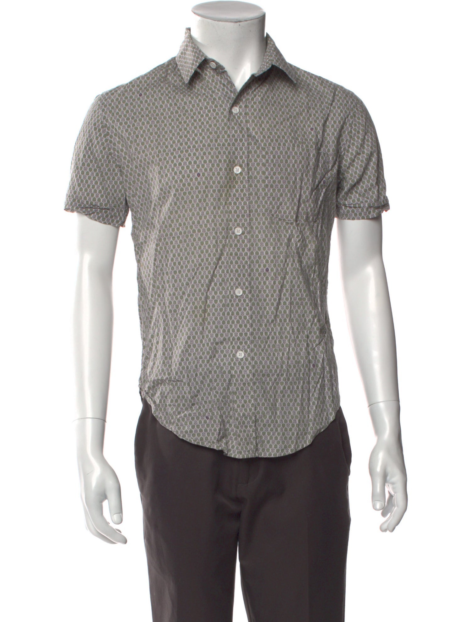 Band of Outsiders Printed Short Sleeve Shirt