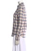 Band of Outsiders Plaid Print Long Sleeve Button-Up Top